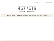 Tablet Screenshot of mayfairfarmnh.com
